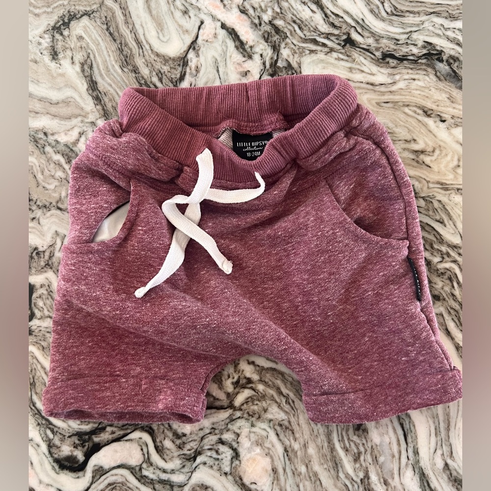 LITTLE BIPSY Collection Grey Raw Edge Shorts 18-24M